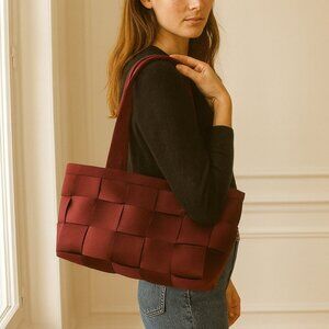 Harveys Original Seatbelt Shoulder Bag Y2K Burgundy